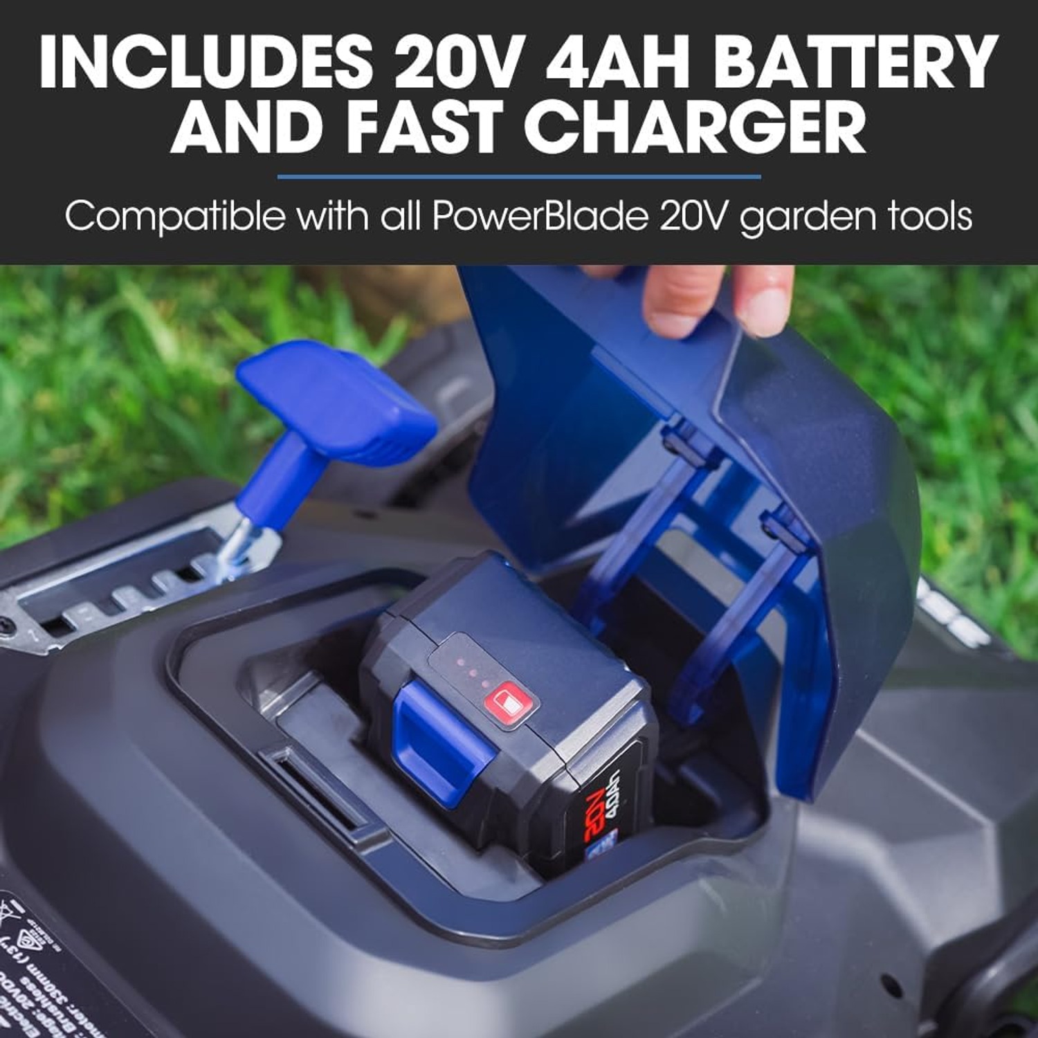 PowerBlade 350CX Compact Cordless Lawn Mower (20V, 330mm)