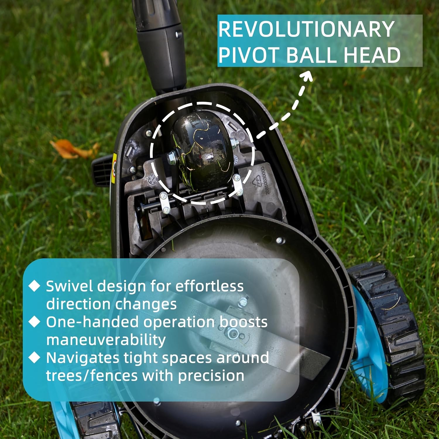 Mini Cordless Lawn Mower 40V Brushless with Battery and Charger: image 2