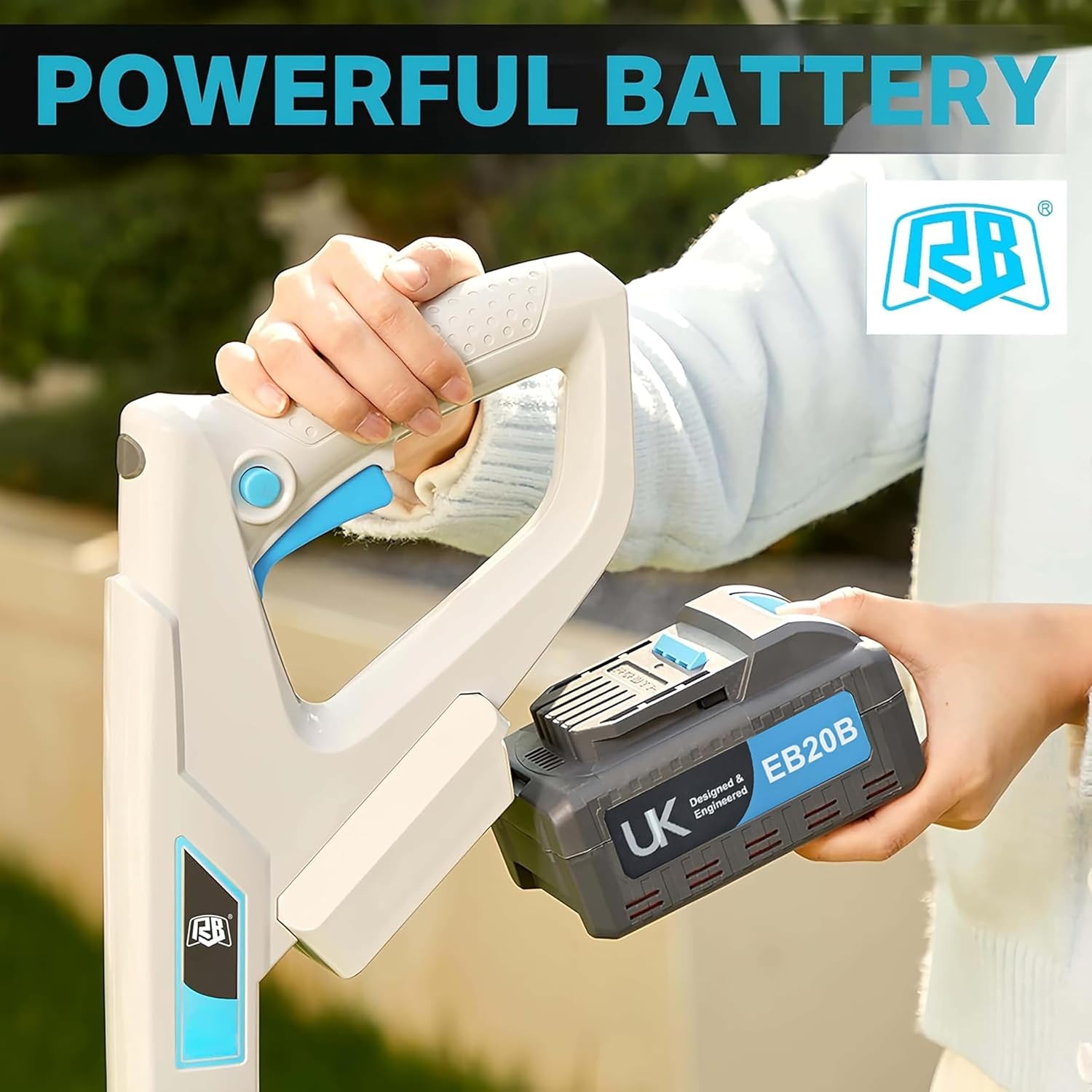 Mini Cordless Lawn Mower 40V Brushless with Battery and Charger: image 6