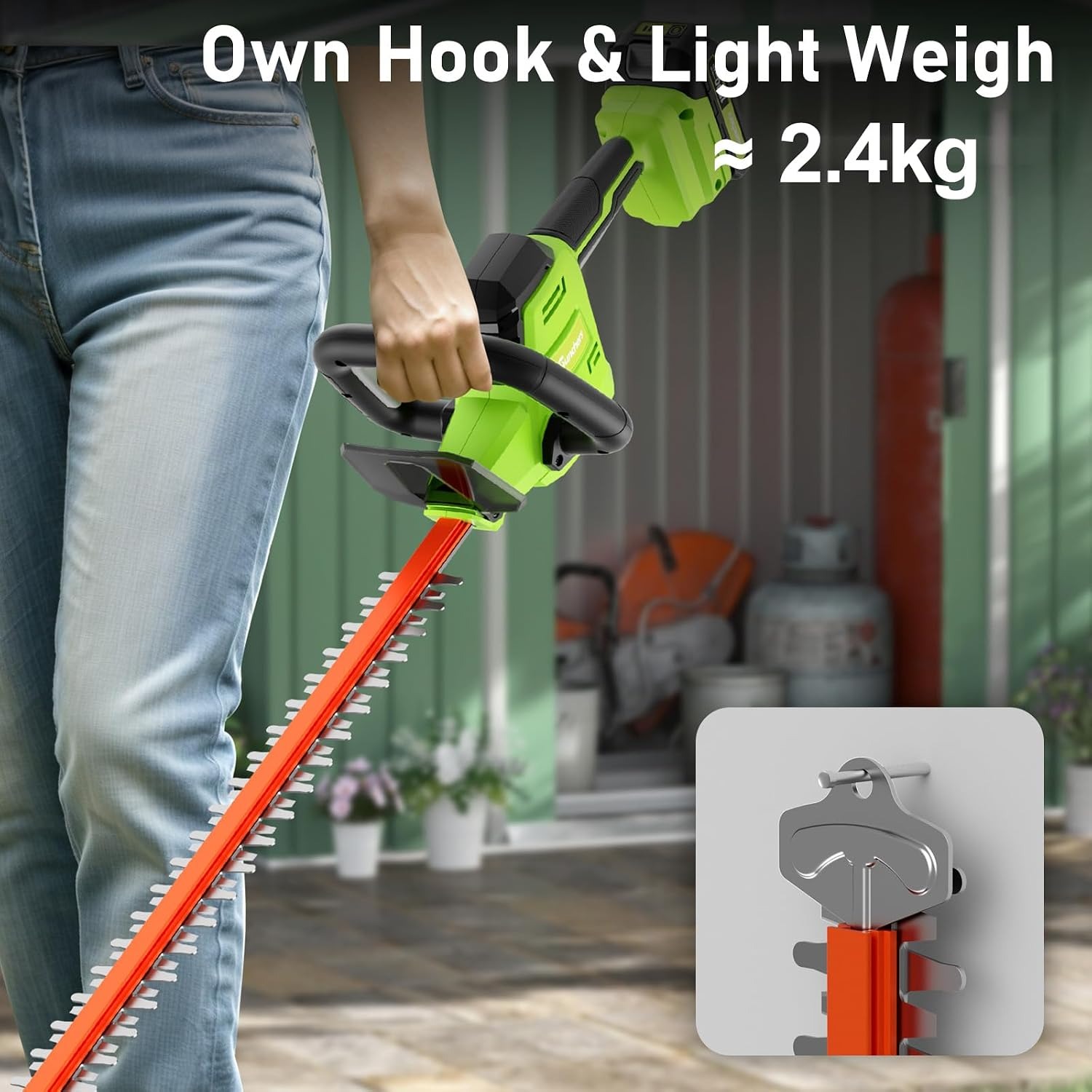 SUNCHERS 20V Cordless Hedge Trimmer Kit: image 3