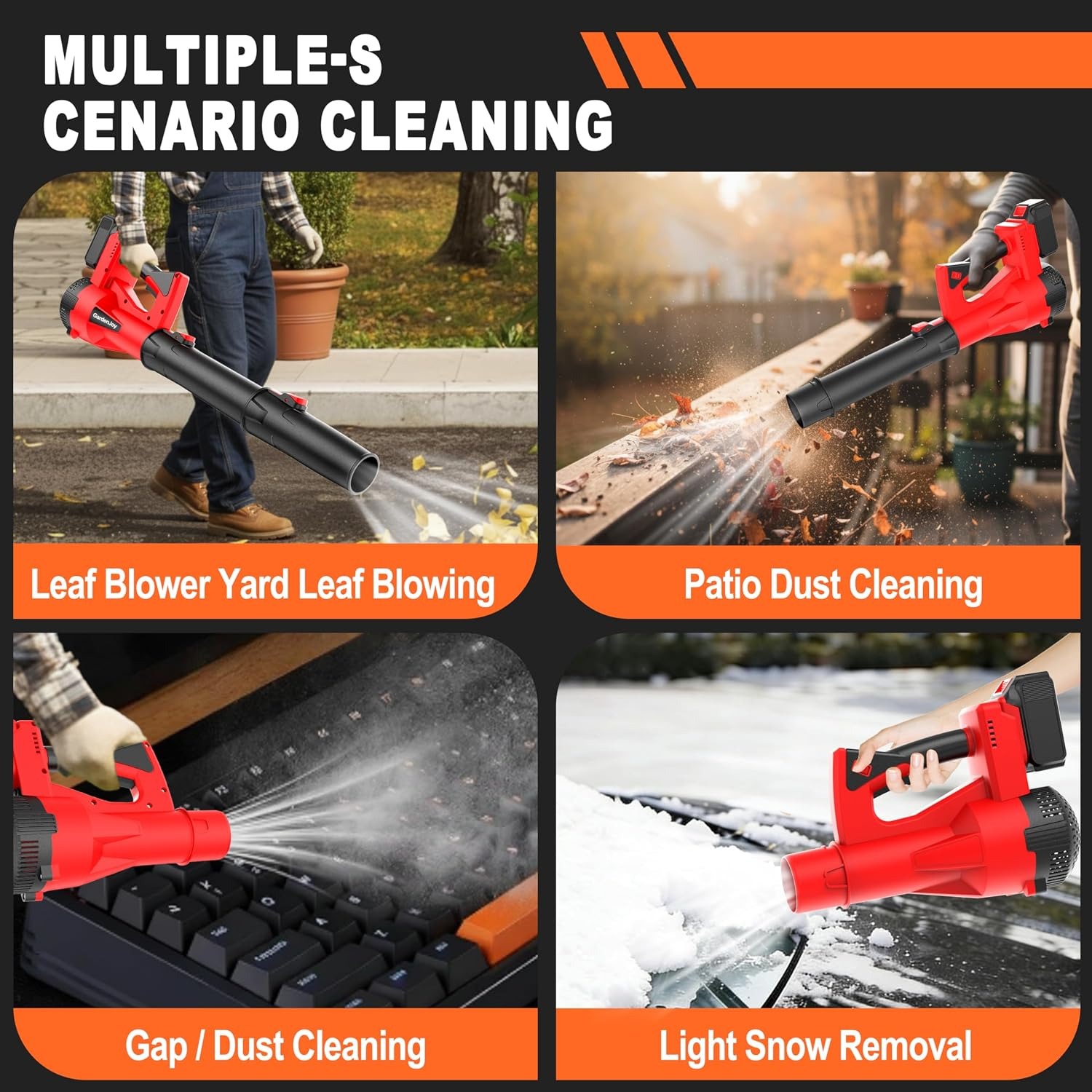 GardenJoy 21V Cordless Leaf Blower Kit: image 5