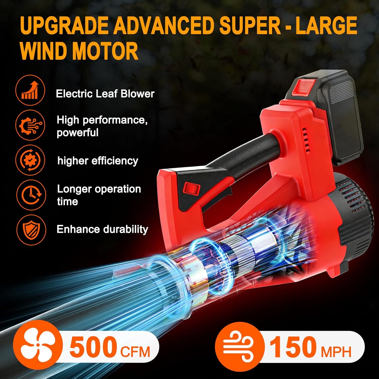 GardenJoy 21V Cordless Leaf Blower Kit: image 7