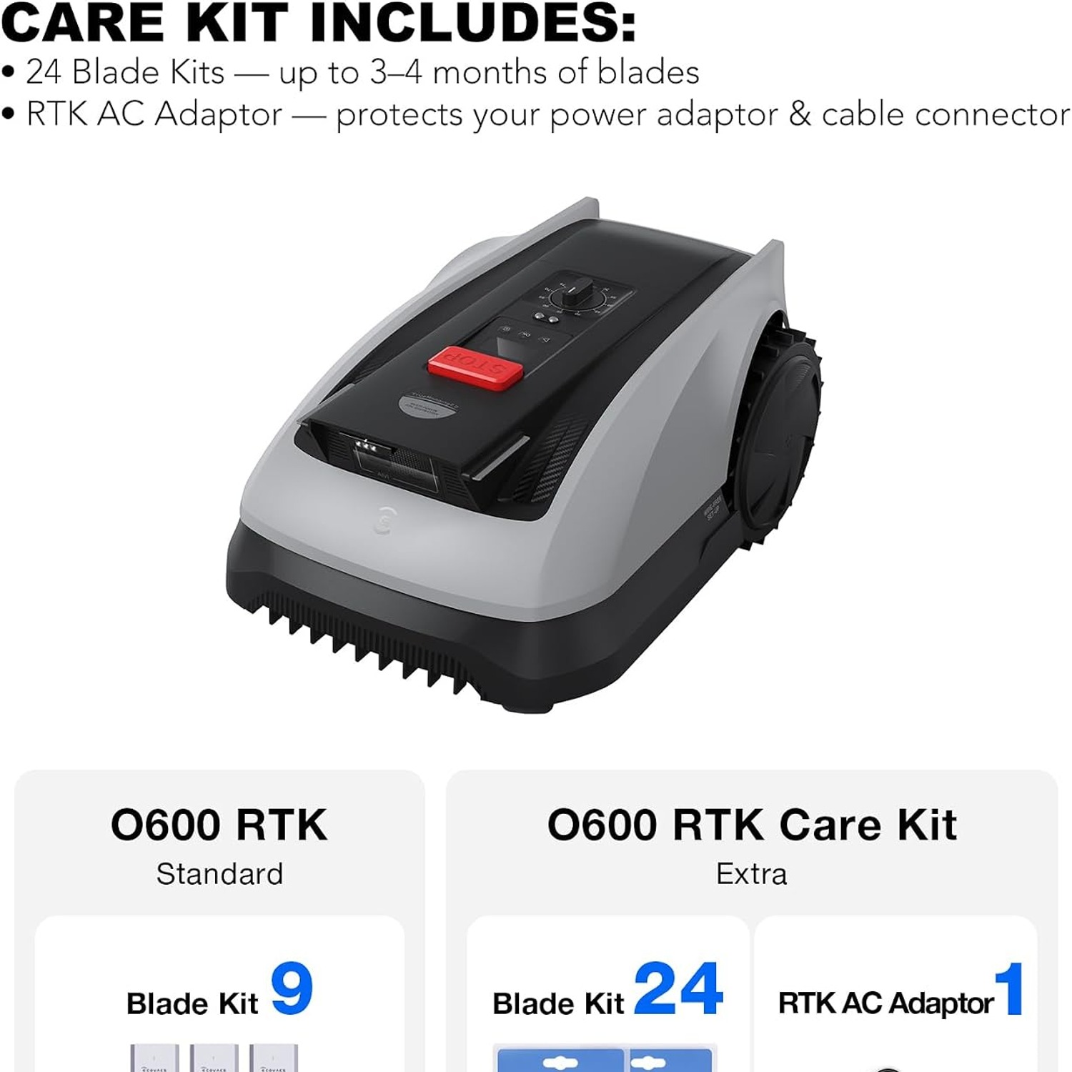 ECOVACS GOAT O600 RTK Wire-Free Robot Lawn Mower