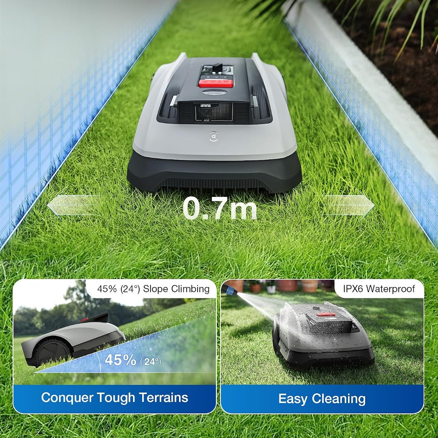 ECOVACS GOAT O600 RTK Wire-Free Robot Lawn Mower: image 7